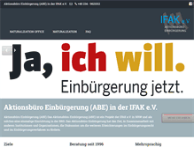Tablet Screenshot of einbuergern.de